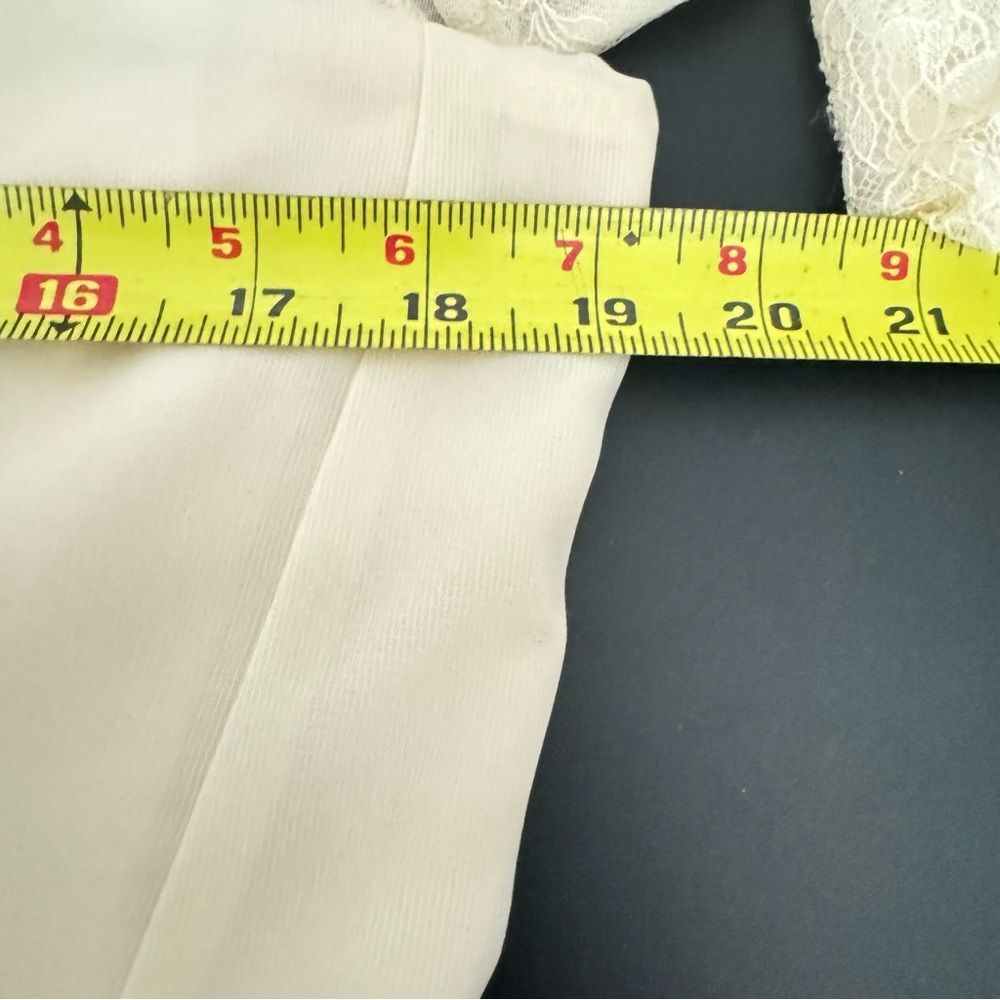 Oh Polly NWT Claudette Long Sleeve Tulle Skirt Mini Dress in Ivory Size 10 - Picture 14 of 15